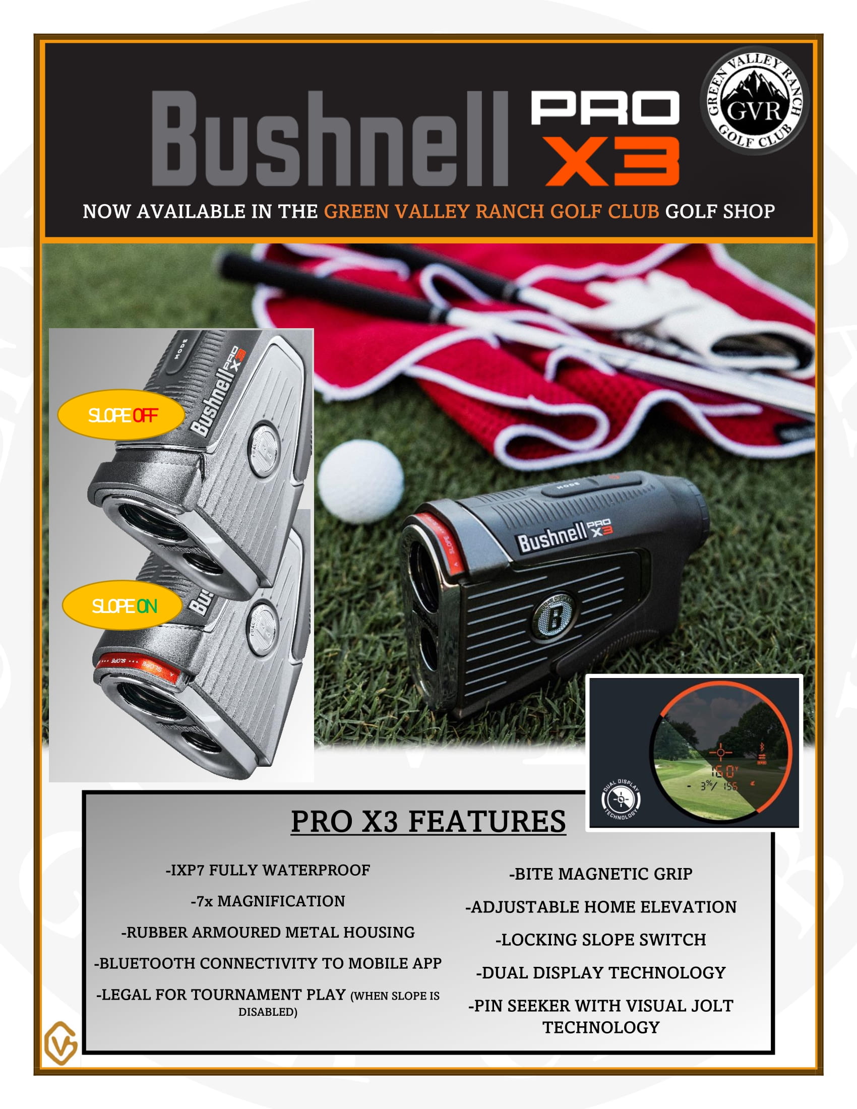 Bushnell ProX3 Flyer